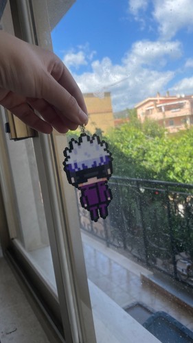 Gojo jjk keychain - gojo, hama/perler