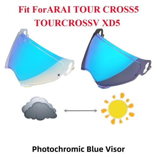 Visiera blu fotocromatica per