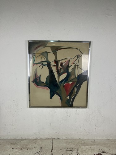 Quadro astratto tecnica - , mista