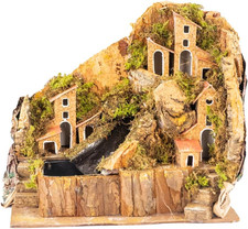 Borgo Con Ruscello per Presepe
