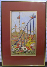 Antico quadro circo vintage
