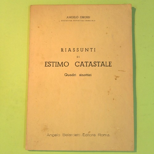 Riassunti estimo catastale - riassunti,