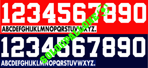 Kit nome numero x - +, maglia