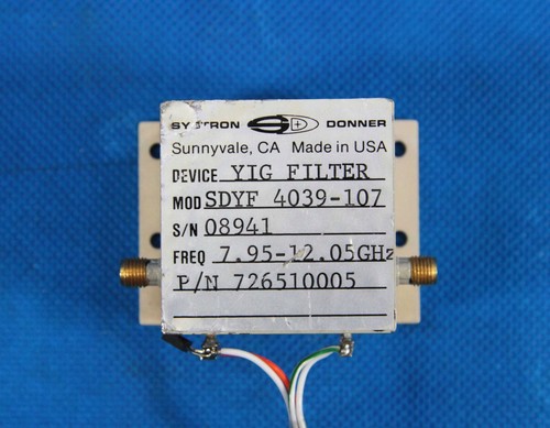 Filtro systron donner sdyf - systron,