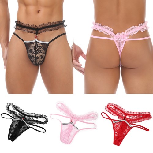 Tanga uomo pizzo trasparente - uomo,