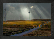 Turbine eoliche nella parete