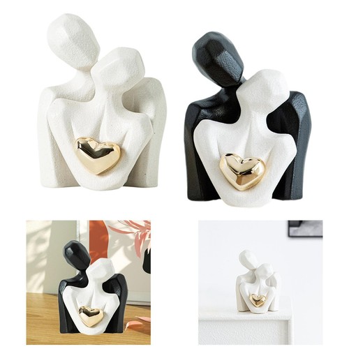 Scultura ceramica coppia - in,