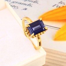 11x8 MM Baguette Zaffiro Blu