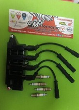 BOBINA CAVI ACCENSIONE +CANDELE FIAT 500 PANDA QUBO SIENA cc 1200 1400 benz gpl