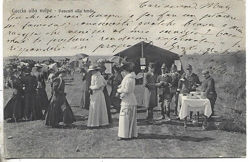 1912 caccia alla volpe - caccia, davanti
