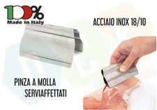 Pinza a Molla Servi Affettato Prendi Fette Prosciutto Salumi Acciaio Inox 18/10