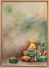 Quadro olio angolo accogliente