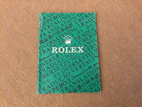 Libretto traduzione rolex - libretto,