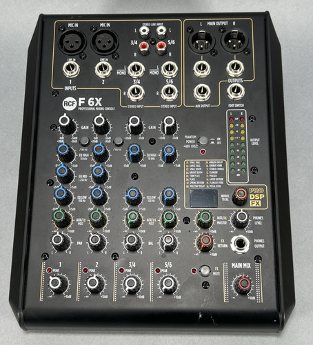 Rcf mixer analogico - f-6x,