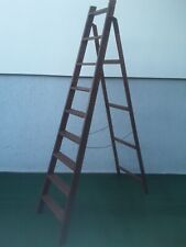 Vecchia Grande Scala In Legno Vintage