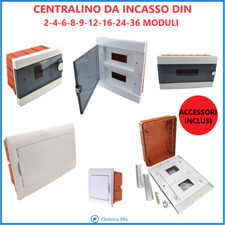 Quadro Elettrico da Incasso 2 4 6 8 12 24 36 Moduli Posti Din IP40 Centralino b