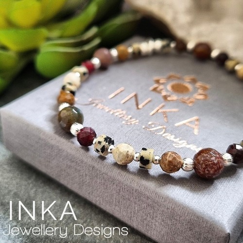 Bracciale boho elasticizzato - bracciale,