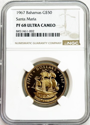 1967 oro bahamas dollaro - 1967,