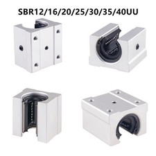 SBR10UU-40UU Blocco scorrevole con cuscinetti a sfera con movimento lineare per guida SBR10-40