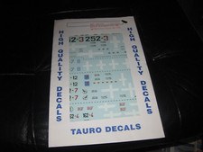 Decalcomanie Regia Aeronautica Ins SM79, G50, CR 42 e BF 110 di Tauro in scala 1/48