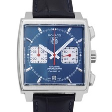 39 mm ø - TAG Heuer Monaco calibro 12 (B&P) cronografo automatico CAW2111.FC6183