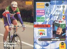 GIANNI BUGNO ,MG-TECHNOGYM-N.20-R@R@ CARD CICLISMO MERLIN 96-NEW,EDICOLA