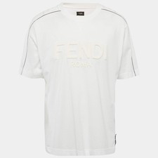 Maglia bianca Fendi Roma con