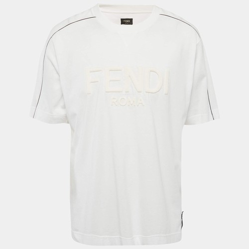 Maglia bianca fendi roma - maglia, con