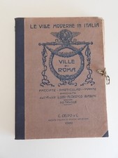 Le ville moderne in Italia - VILLE DI ROMA - 1910 circa - Raro e completo