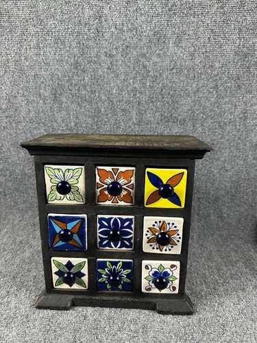 Cassettiera ceramica vintage