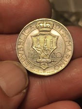 RARA  MONETA ARGENTO DA 10