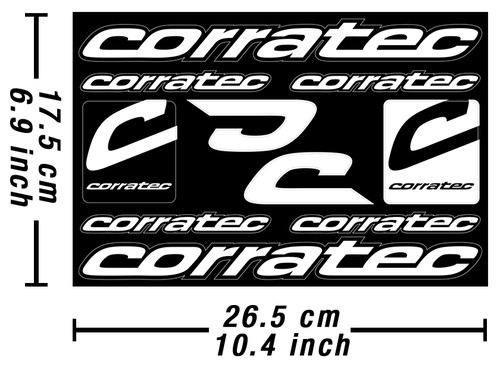 Corratec decal stickers - corratec,