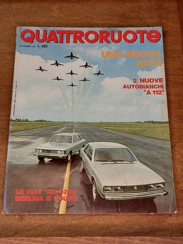 Quattroruote settembre 1971 - settembre,