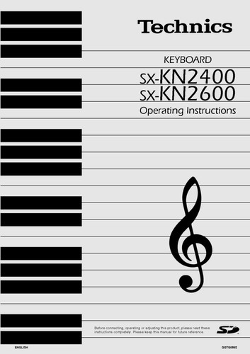 Technics kn2400 kn2600 - technics, sx-kn2400