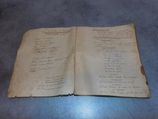 Vecchio Carta Antichi Da 1836