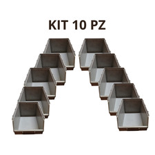 10 PEZZI CASSA CONTENITORE