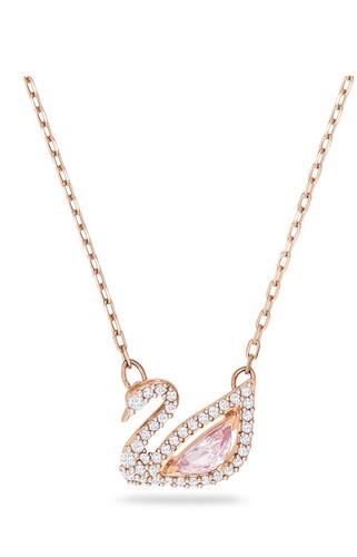 Collier swarovski cygne rose - collier,