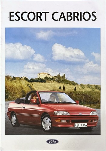 Ford escort cabrio depliant - ford,