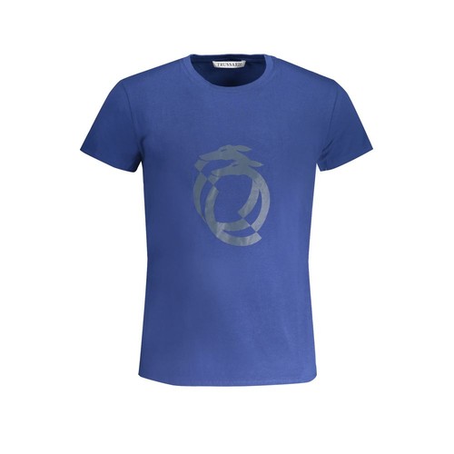 Trussardi blue cotton - trussardi, men's