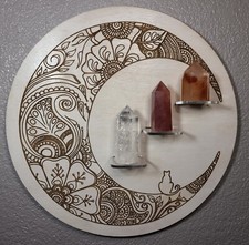 Mandala Bianco Luna e Gatto