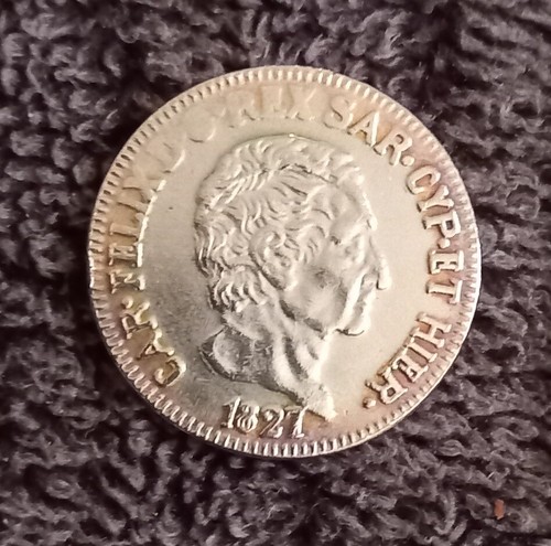 Moneta antica lire 1827 - moneta, 5