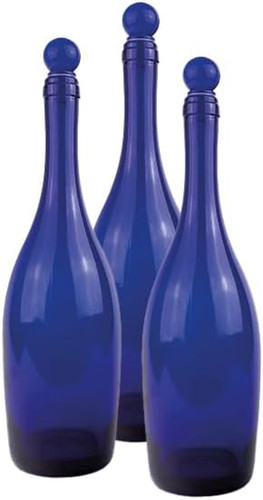 Bottiglie vetro blu per - vetro,