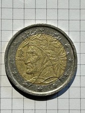 Errore conio euro dante - conio, 2