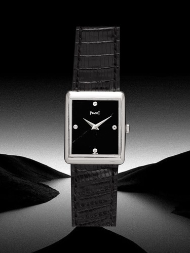 Piaget tank onyx diamond dial - piaget,