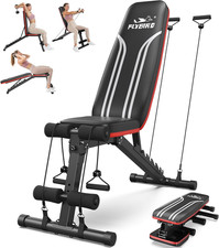 Panca Palestra Multifunzione, Panca Regolabile Con 8 Angoli E 3 Altezze Dei Pied