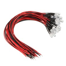 30pcs. 5mm LED Pre Wired RGB