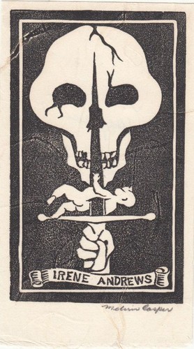 Exlibris bookplate holzschnitt - exlibris,