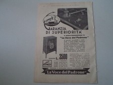 advertising Pubblicità 1931 RADIOGRAMMOFONO 70 LA VOCE DEL PADRONE