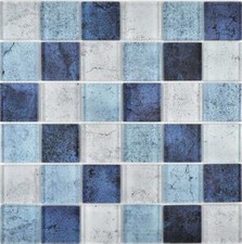 Mosaico Azzurro Bianco Blu