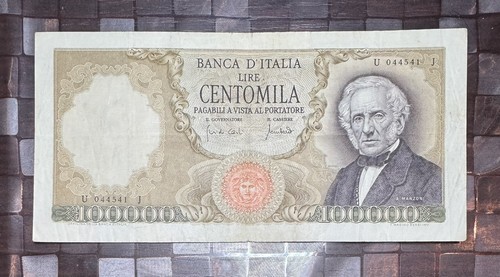 100000 lire manzoni - lire, decreto